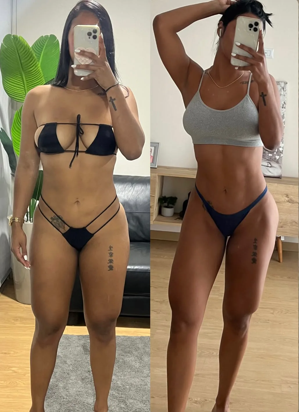 Transformación real de una asesorada del TEAMPADOVANI, antes y después